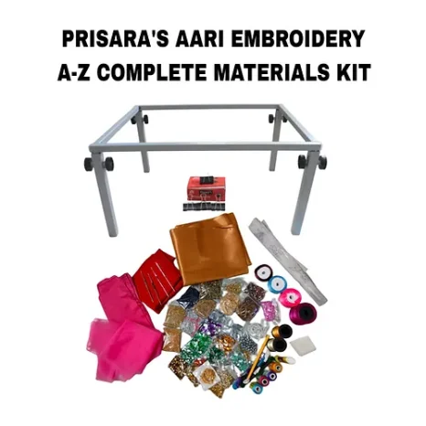 PRISARA'S Aari Embroidery box stand with complete materials kit