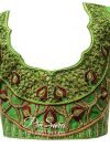 Parrot Green Cut Work Bridal Blouse Design