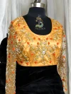 Full Sleeves Heavy Zardosi Work 2 in 1 Bridal Blouse on Net Fabric