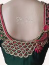 Peacock design Bottle Green Blouse