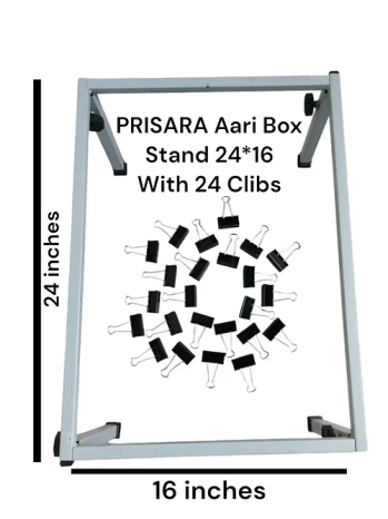 PRISARA Brand No Frame Rectangular Box Stand for Aari Embroidery and Painting
