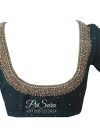 Bottle Green Bead Work Blouse