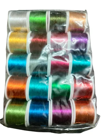 Multicolour zari thread for aari and maggam embroidery work -20 piece
