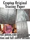 Croptop Tracing Paper-Front piece and princess cut side piece and full sleeves