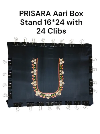 PRISARA Brand Aari Embroidery Frameless Box Stand 24*16 with 24 Clibs