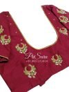 Maroon Aari Embroidery Blouse