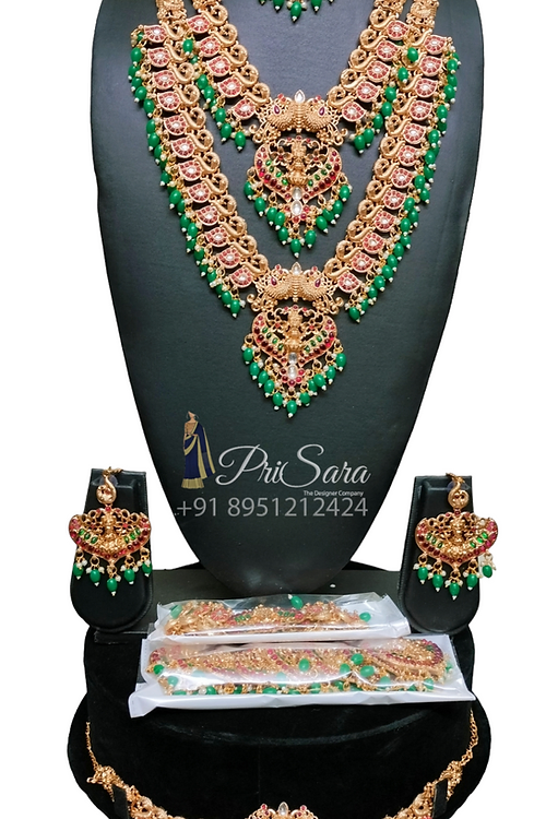 bridal jewellery set wedding kundan temple jewellery bangalore PRISARA