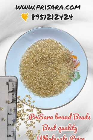 Sugar Beads (100 grams) - silver line high quality beads
