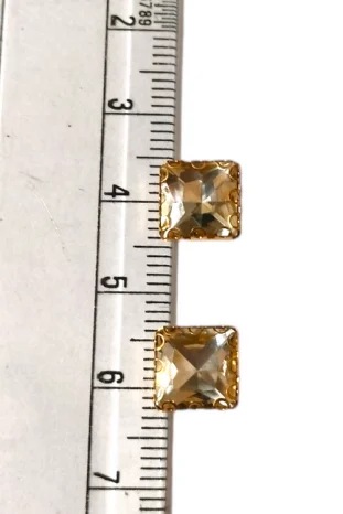 Square shape white high quality clib stones