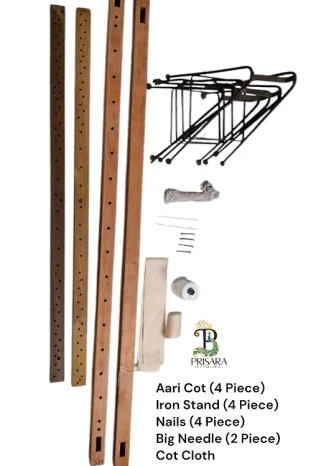 𝐀𝐚𝐫𝐢 𝐖𝐨𝐨𝐝𝐞𝐧 𝐂𝐨𝐭 𝐂𝐨𝐦𝐛𝐨 – 𝟓 𝐅𝐞𝐞𝐭 𝐏𝐫𝐨𝐟𝐞𝐬𝐬𝐢𝐨𝐧𝐚𝐥 𝐀𝐚𝐫𝐢 𝐄𝐦𝐛𝐫𝐨𝐢𝐝𝐞𝐫𝐲 𝐂𝐨𝐭 𝐰𝐢𝐭𝐡 𝐈𝐫𝐨𝐧 𝐒𝐭𝐚𝐧𝐝, 𝐂𝐨𝐭 𝐂𝐥𝐨𝐭𝐡, 𝐓𝐡𝐫𝐞𝐚𝐝 & 𝐍𝐞𝐞𝐝𝐥𝐞𝐬 | 𝐏𝐞𝐫𝐟𝐞𝐜𝐭 𝐟𝐨𝐫 𝐀𝐚𝐫𝐢 𝐁𝐥𝐨𝐮𝐬𝐞 𝐄𝐦𝐛𝐫𝐨𝐢𝐝𝐞𝐫𝐲