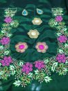 Heavy Embroidered Green Blouse Piece