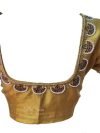 Gold tissue blouse with jewellery pattern