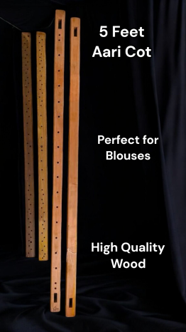 Aari Embroidery Wooden Cot (5 feet) - Perfect for Blouses