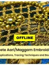 A-Z Complete Aari/Maggam Embroidery Course - Offline - English