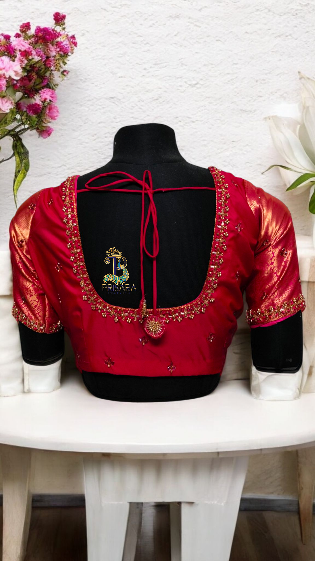 Simple & Elegant Zardosi Work Blouse Design – A Perfect Blend of Tradition & Grace