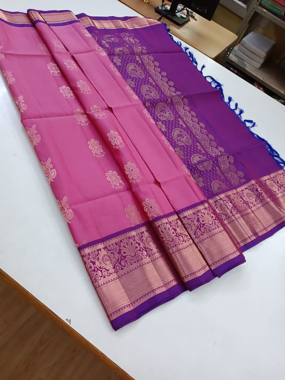 Customised Pure Kanchipuram Silk Saree & Budget-Friendly Blouse for Our France Client